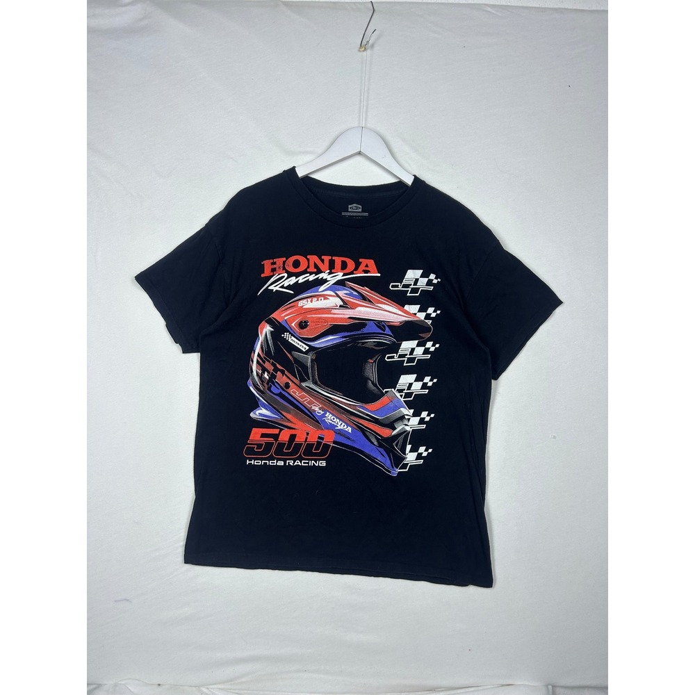 Honda JT Racing T-Shirt Mens Large Black Motocross 500 Tee